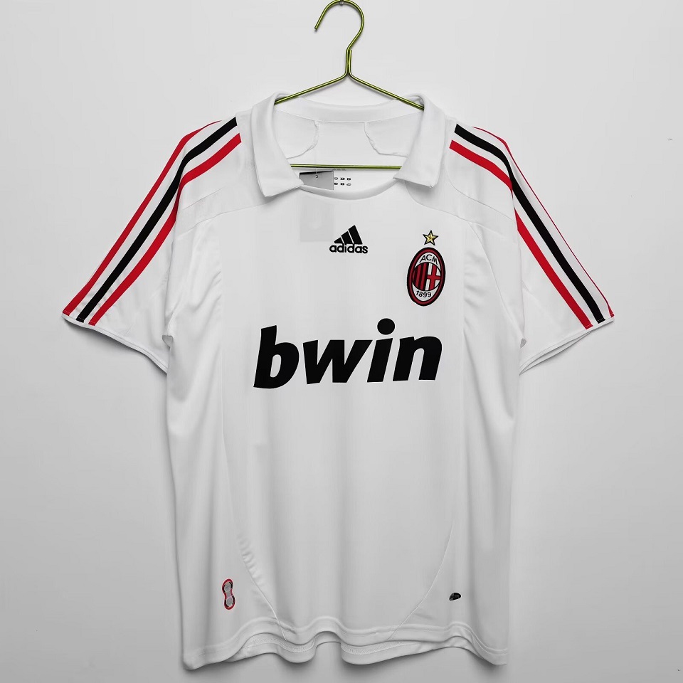 AAA Quality AC Milan 07/08 Away White Soccer Jersey